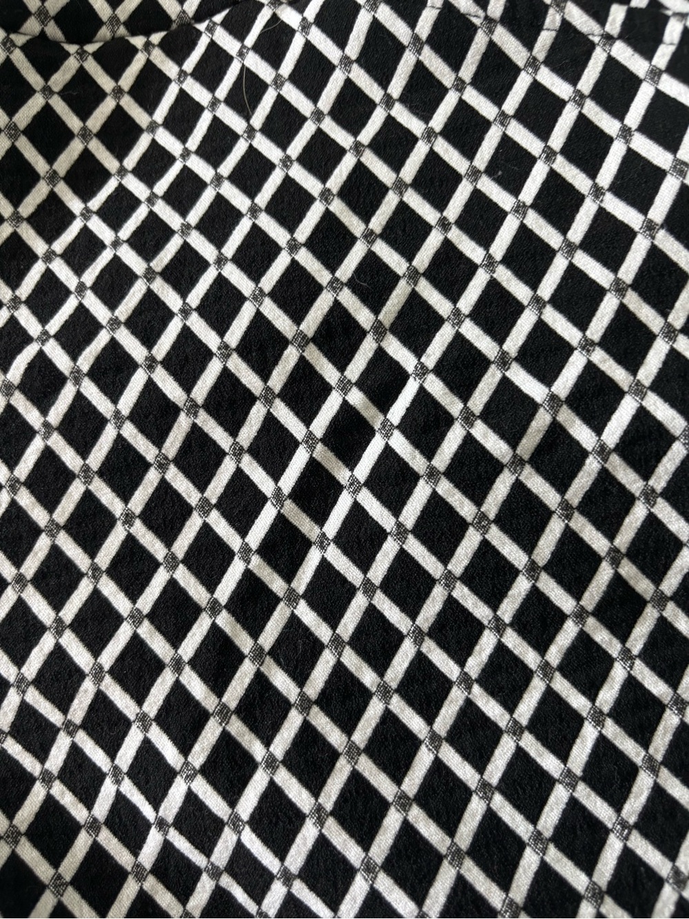 INC International Concepts Black & White Lattice Print Bermuda Shorts - Picture 2 of 5